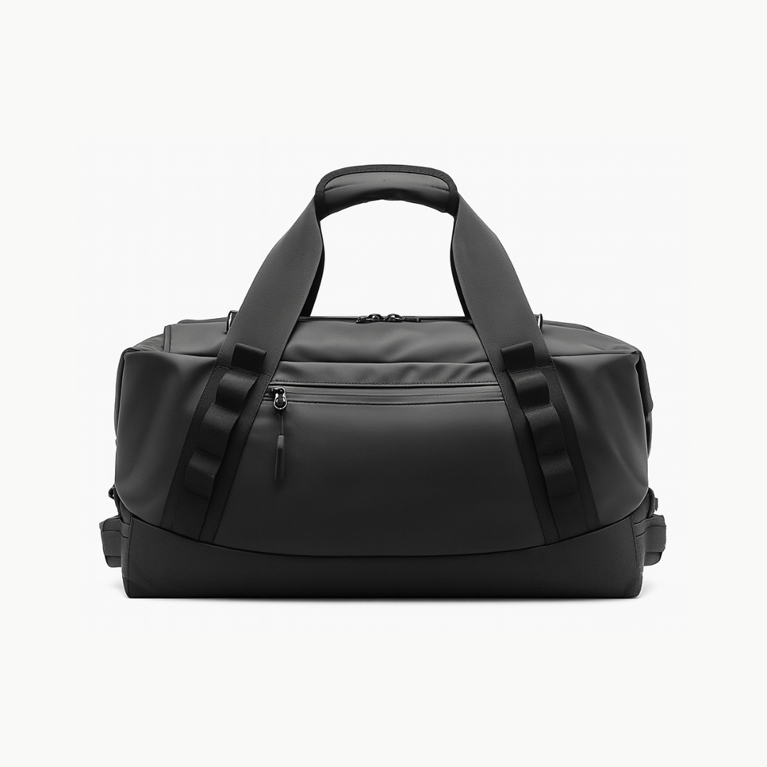 Dependz AL607 Black duffel bag on a white background