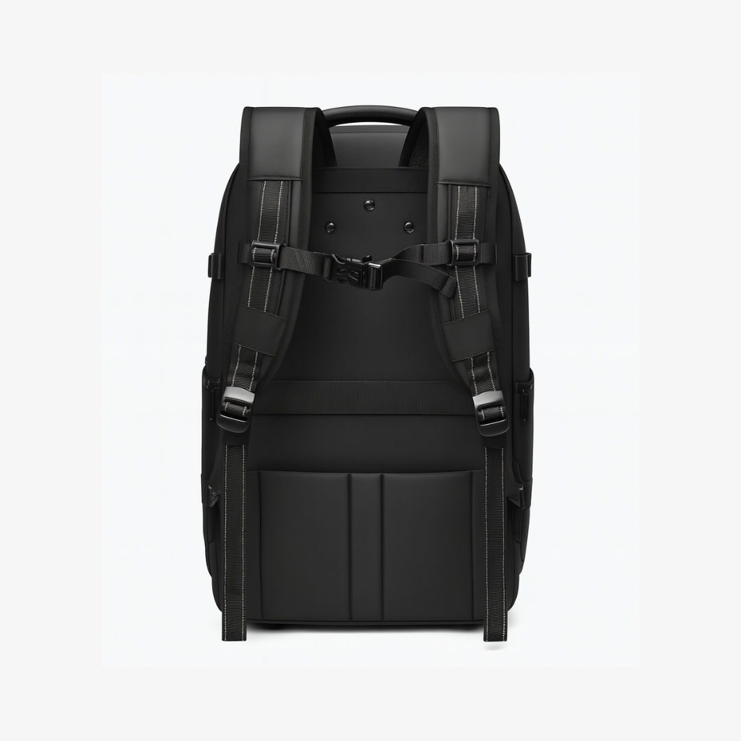 Dependz 9222 Black backpack shown from the back on a white background