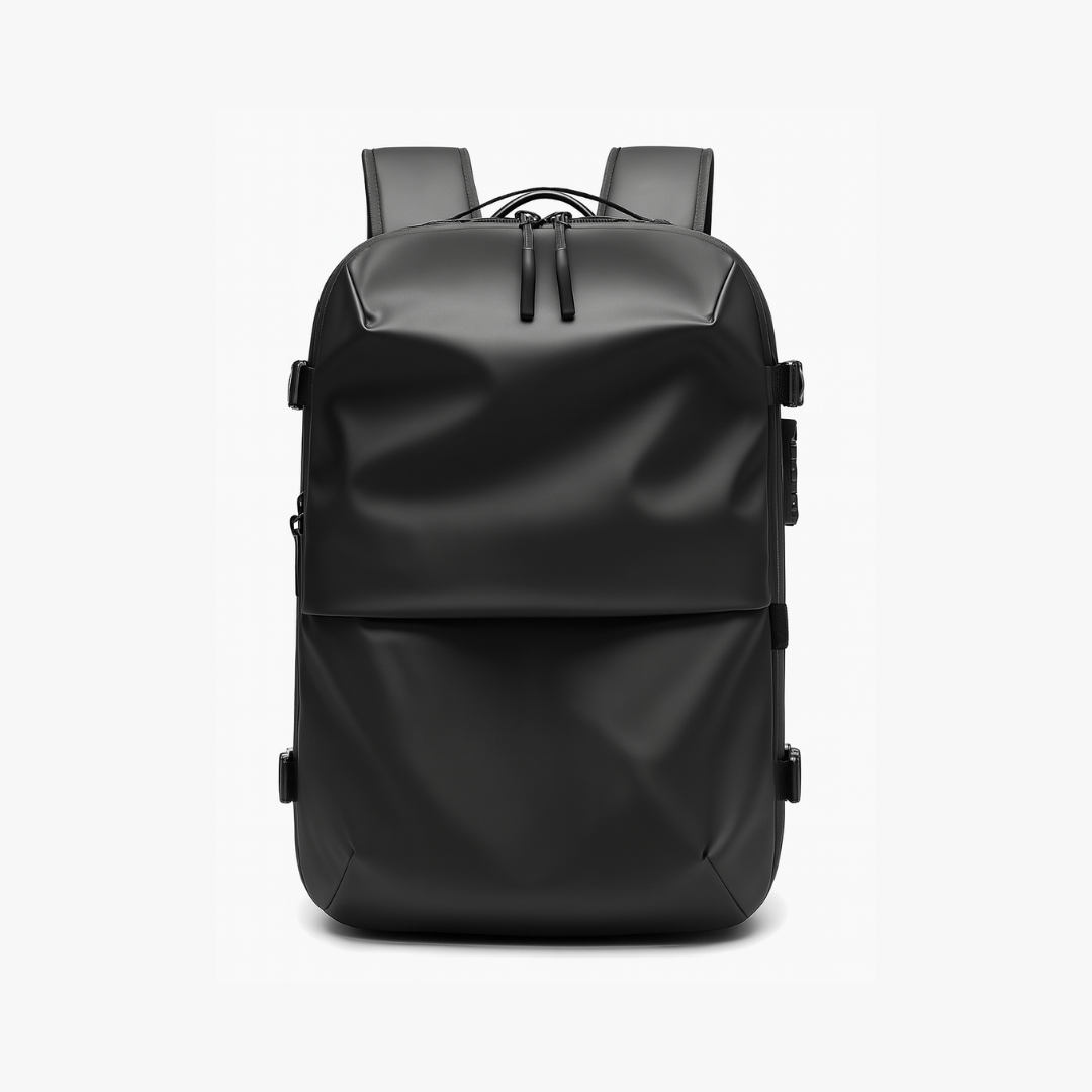 Dependz 7705 Black backpack on a light gray background
