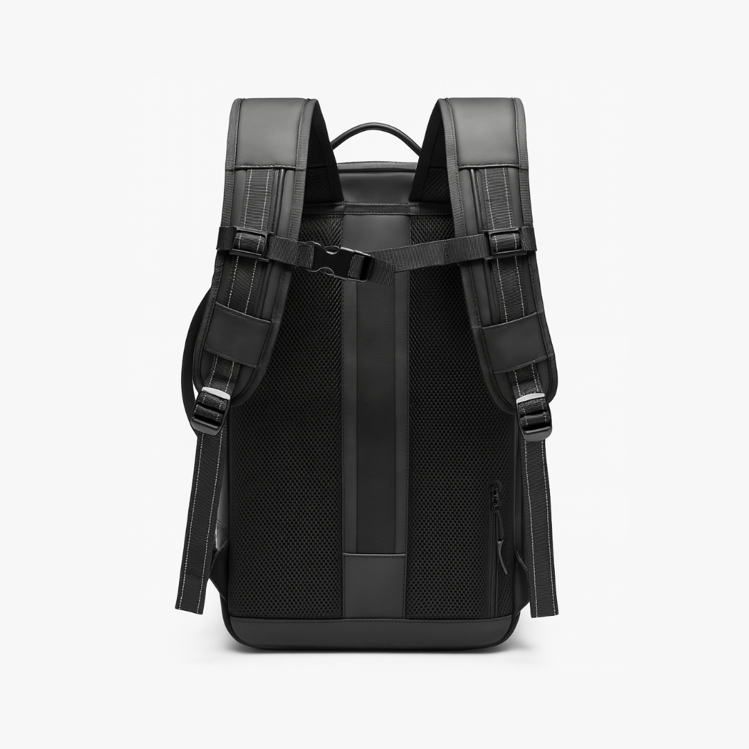 Dependz 7705 Black backpack with straps on a white background