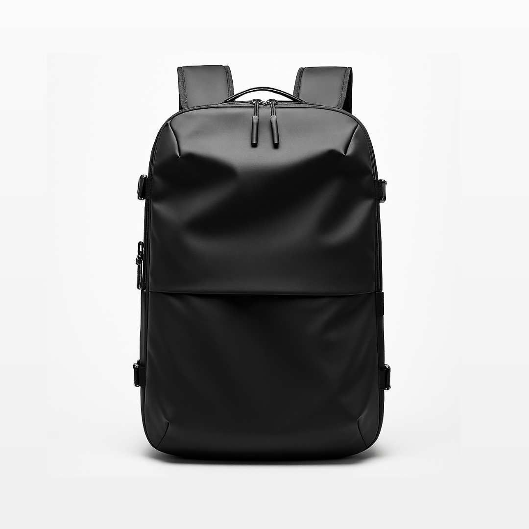 Black Dependz 7705 backpack on a light gray background