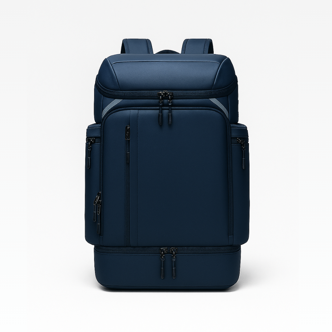 Blue Dependz 7716 backpack on a white background