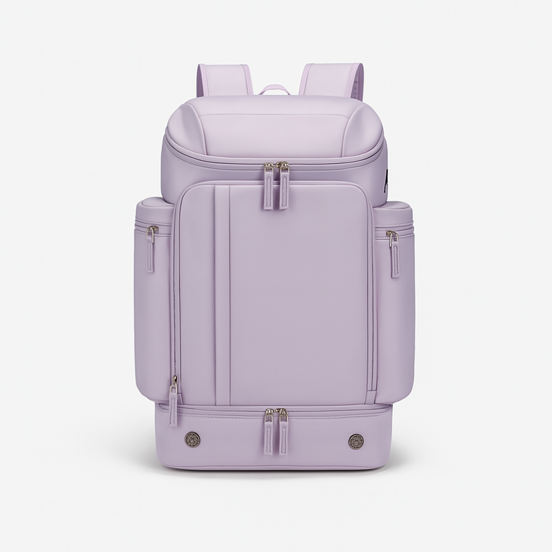 Purple Dependz 7716 backpack on a white background