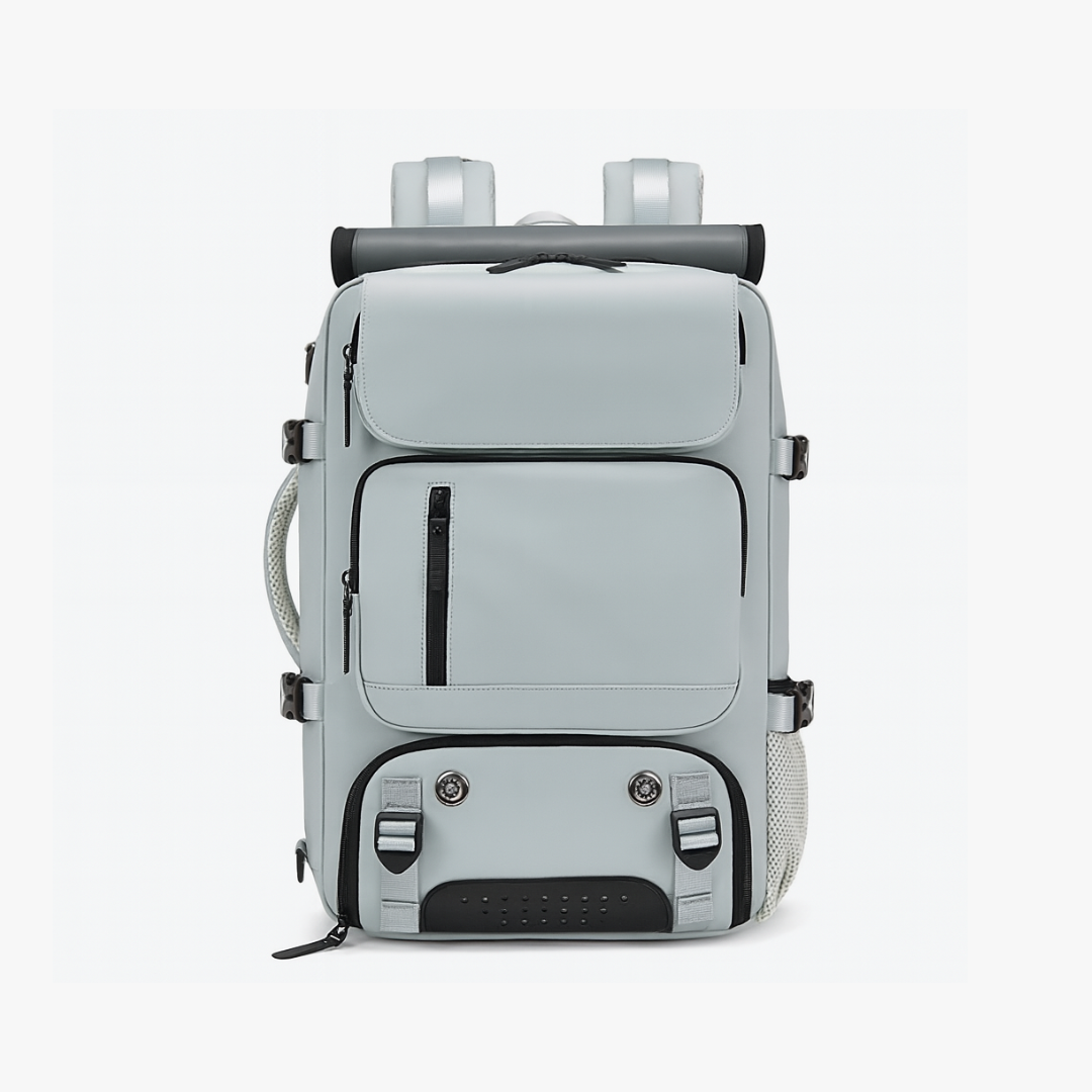 Gray Dependz 7798 backpack with wheels on a white background