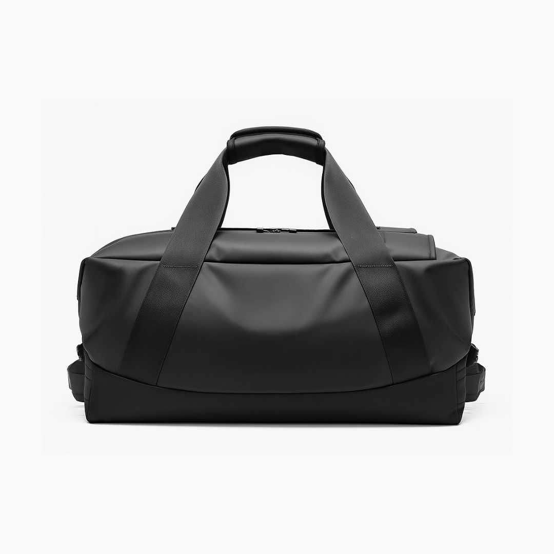 Dependz AL607 Black duffel bag on a white background