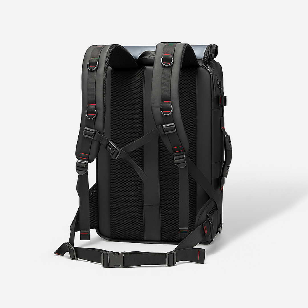 Dependz 7768Black backpack with straps on a white background