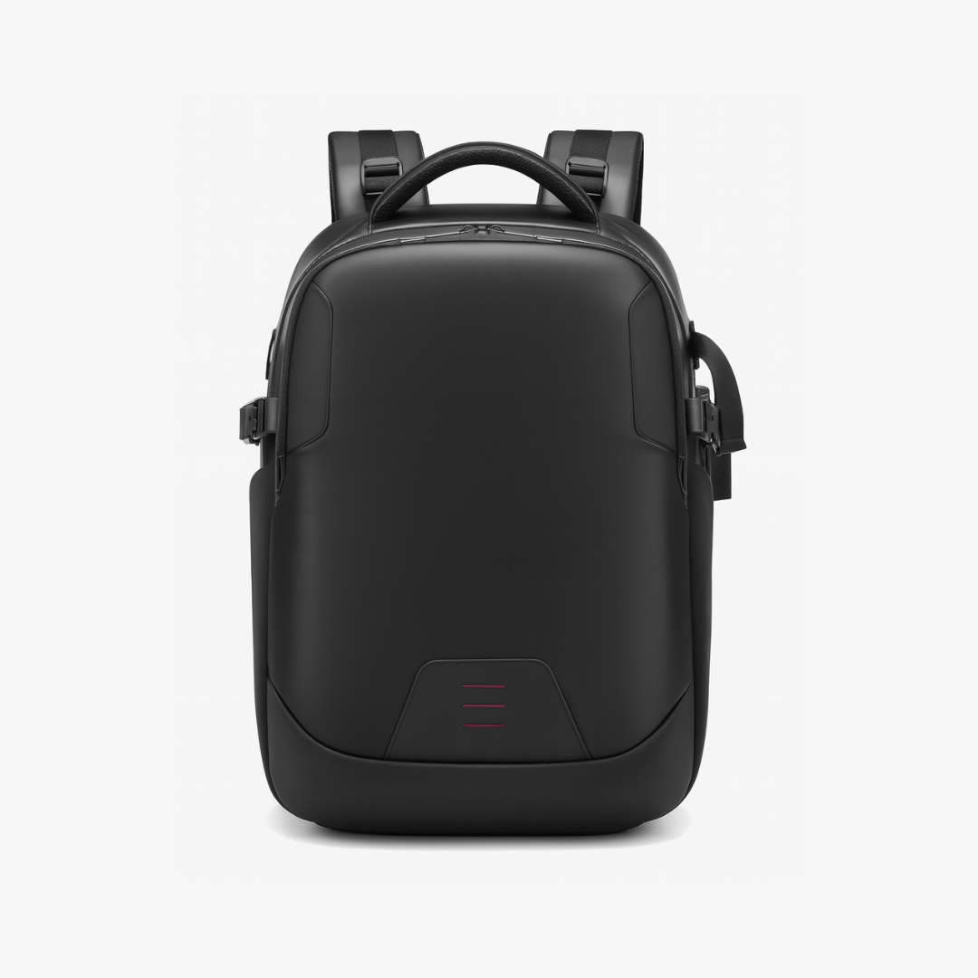 Dependz 6616 Black backpack on a light gray background